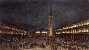 GUARDI, Francesco Nighttime Procession in Piazza San Marco fdh oil painting artist